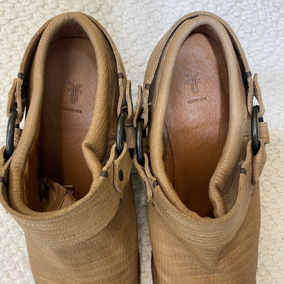 Frye Belted harness leather mule boots Size 9.5 B - Picture 7 of 8